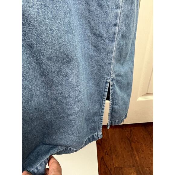 Vintage Excitation Denim Jumper Dress 90s Y2K Cottage Nautical Women’s Large - Picture 4 of 7
